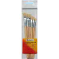 BESTPOINT Borstenpinsel Set Nr 2, 4, 6, 8, 10, 12