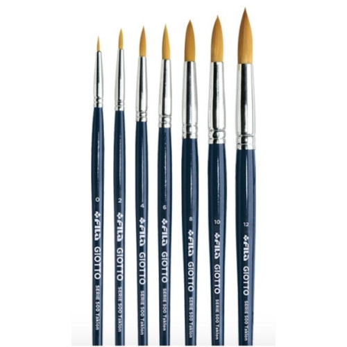 Kunsthaarpinsel rund Nr 8 (1 Stk)